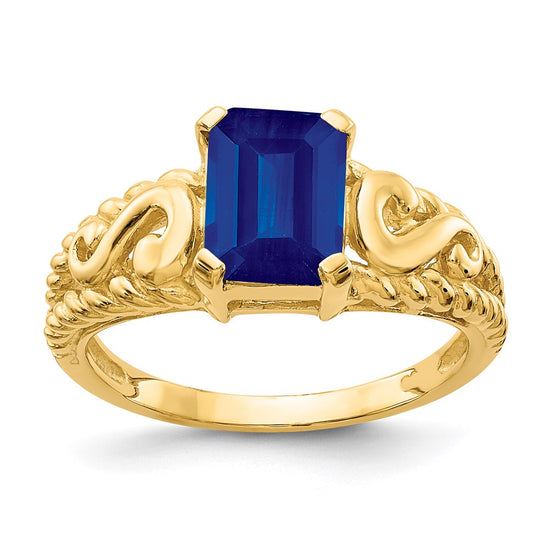 Emerald-Cut Gemstone Rings