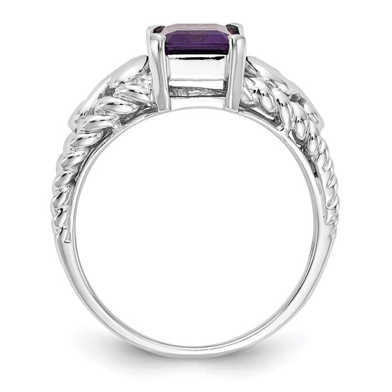 Emerald Cut Gemstone Rings