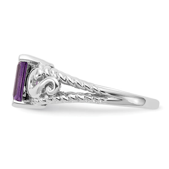 Emerald Cut Gemstone Rings