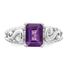 Emerald Cut Gemstone Rings