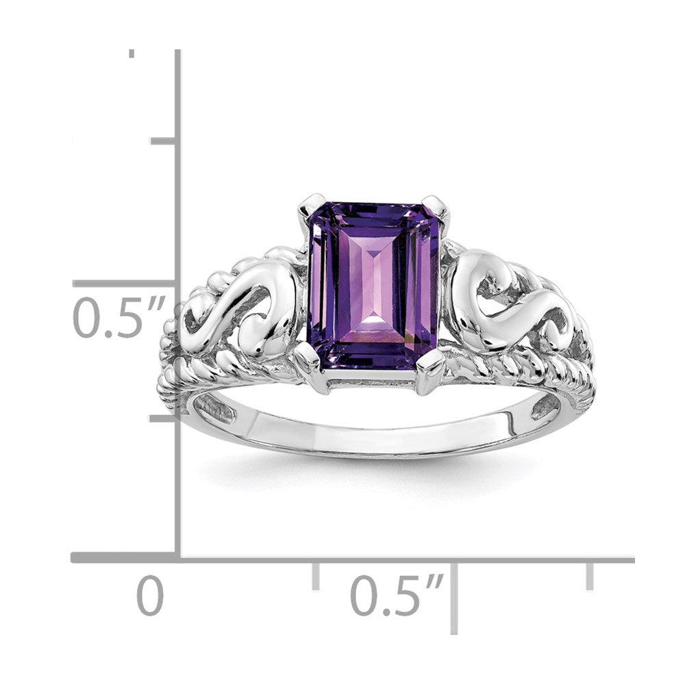 Emerald Cut Gemstone Rings