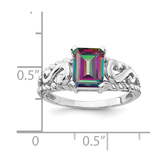 Emerald Cut Gemstone Rings