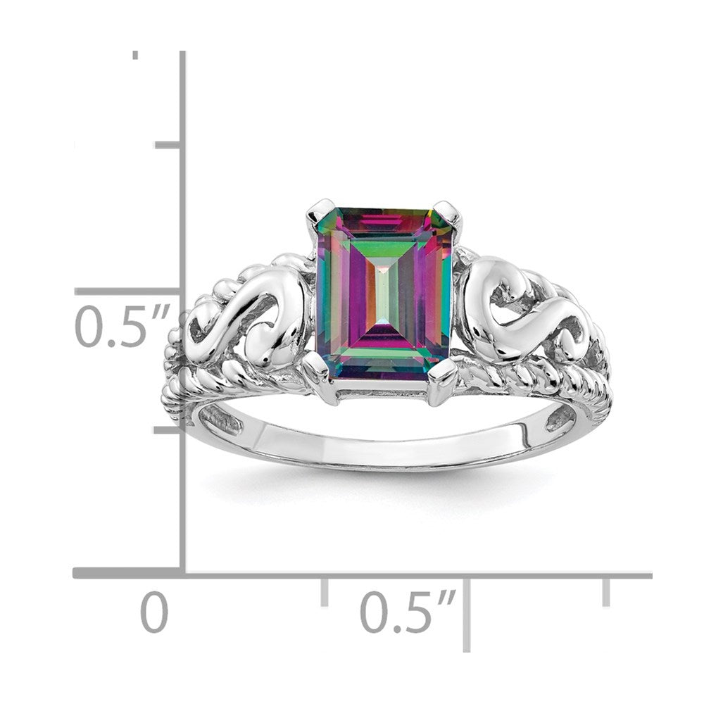 Emerald Cut Gemstone Rings
