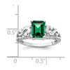 Emerald Cut Gemstone Rings