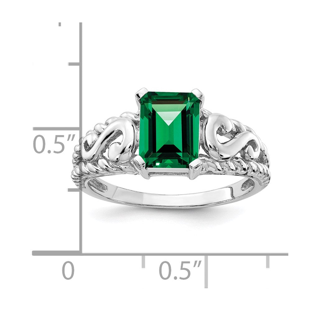 Emerald Cut Gemstone Rings