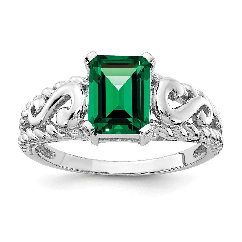 Emerald Cut Gemstone Rings
