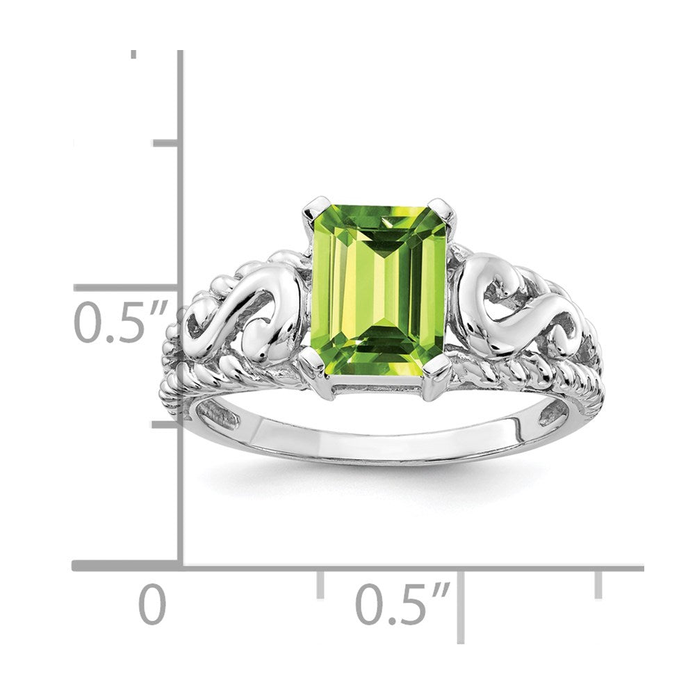 Emerald Cut Gemstone Rings