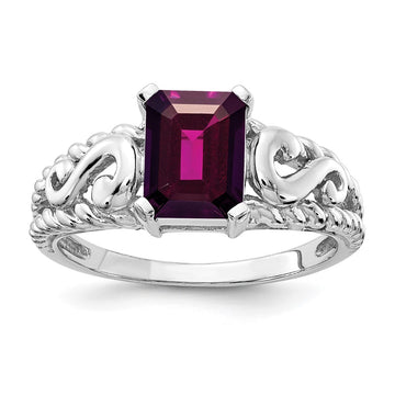 Emerald Cut Gemstone Rings