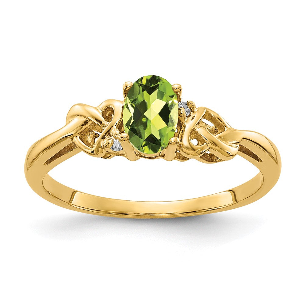 Oval Gemstone & Diamond Rings