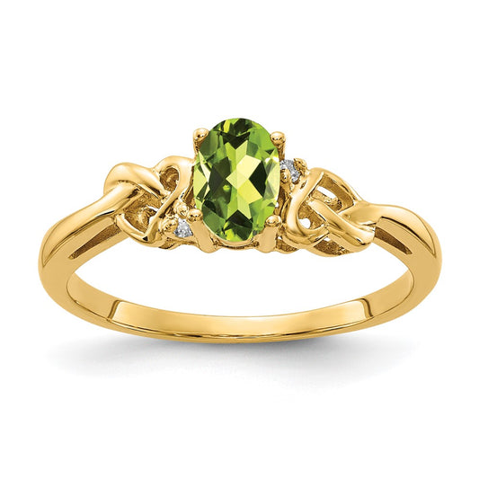 Oval Gemstone & Diamond Rings