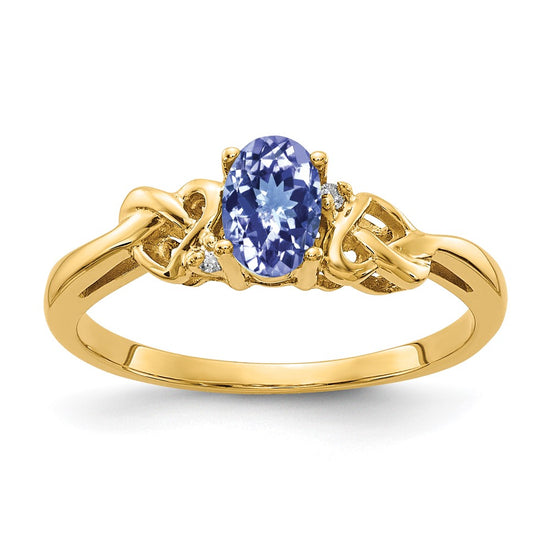 Oval Gemstone & Diamond Rings
