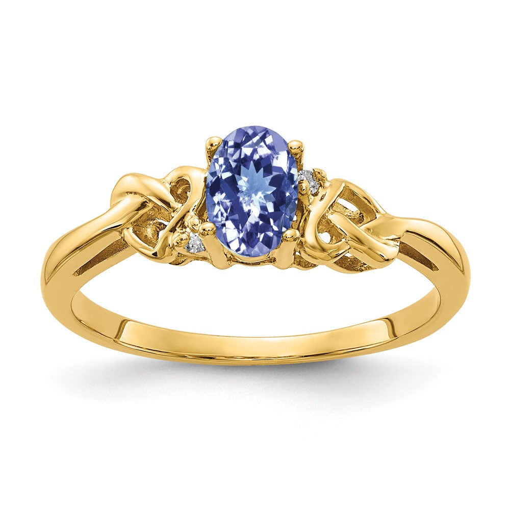 Oval Gemstone & Diamond Rings