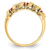 14k 2.75mm Gemstone & Diamond rings