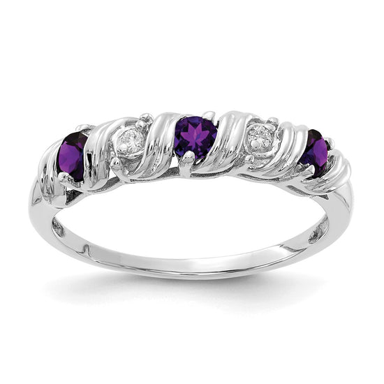Gemstone & Diamond Rings — Purple Amethyst