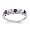 Gemstone & Diamond Rings — Purple Amethyst