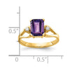 Emerald Cut Gemstone & Diamond Rings