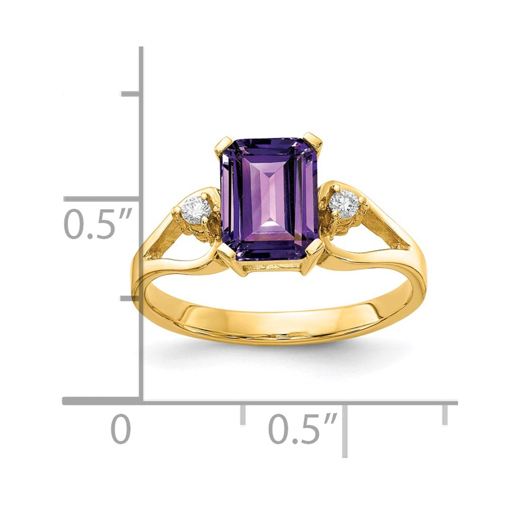 Emerald Cut Gemstone & Diamond Rings