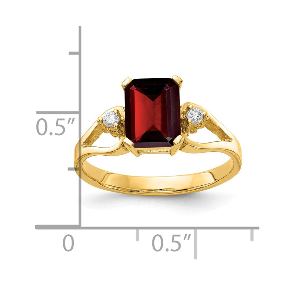 Emerald Cut Gemstone & Diamond Rings