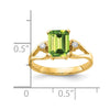 Emerald Cut Gemstone & Diamond Rings