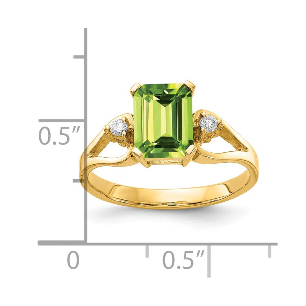Emerald Cut Gemstone & Diamond Rings