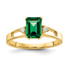 Emerald Cut Gemstone & Diamond Rings