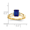 Emerald Cut Gemstone & Diamond Rings