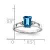 Emerald Cut Gemstone & Diamond Rings