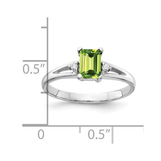 Emerald Cut Gemstone & Diamond Rings