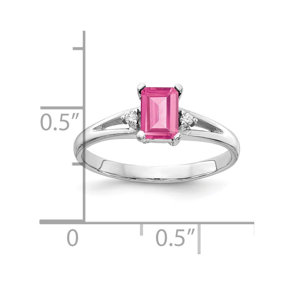 Emerald Cut Gemstone & Diamond Rings