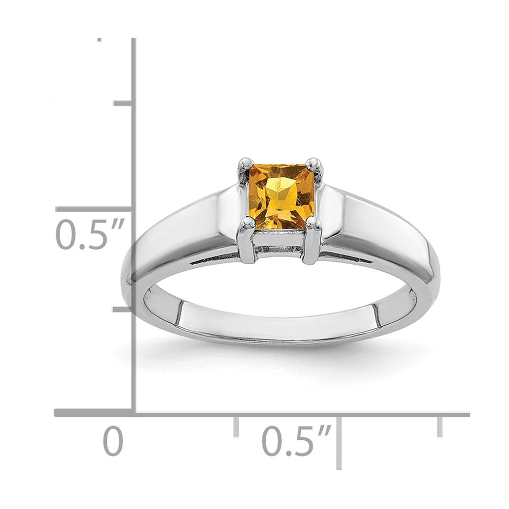 4mm Princess-cut Gemstone Rings