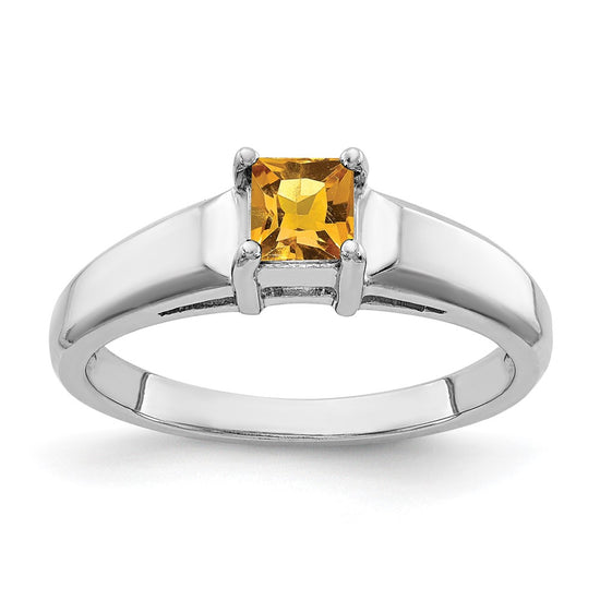4mm Princess-cut Gemstone Rings