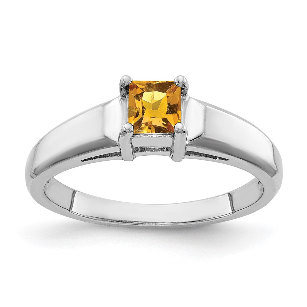 4mm Princess-cut Gemstone Rings