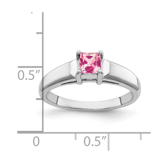 4mm Princess-cut Gemstone Rings