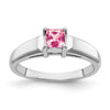 4mm Princess-cut Gemstone Rings