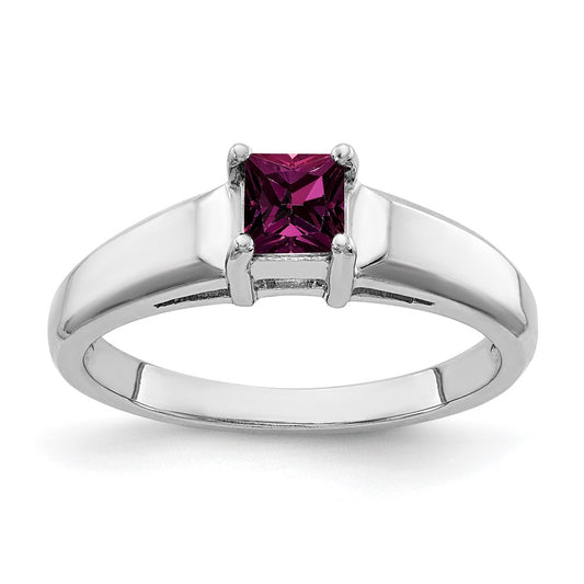 4mm Princess-cut Gemstone Rings