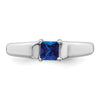 4mm Princess-cut Gemstone Rings