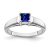 4mm Princess-cut Gemstone Rings