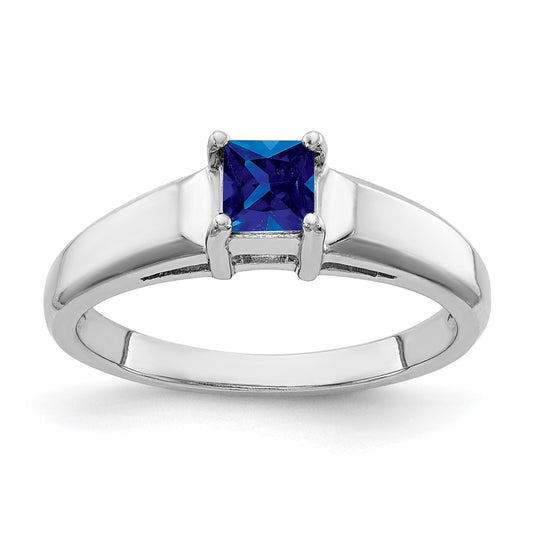 4mm Princess-cut Gemstone Rings