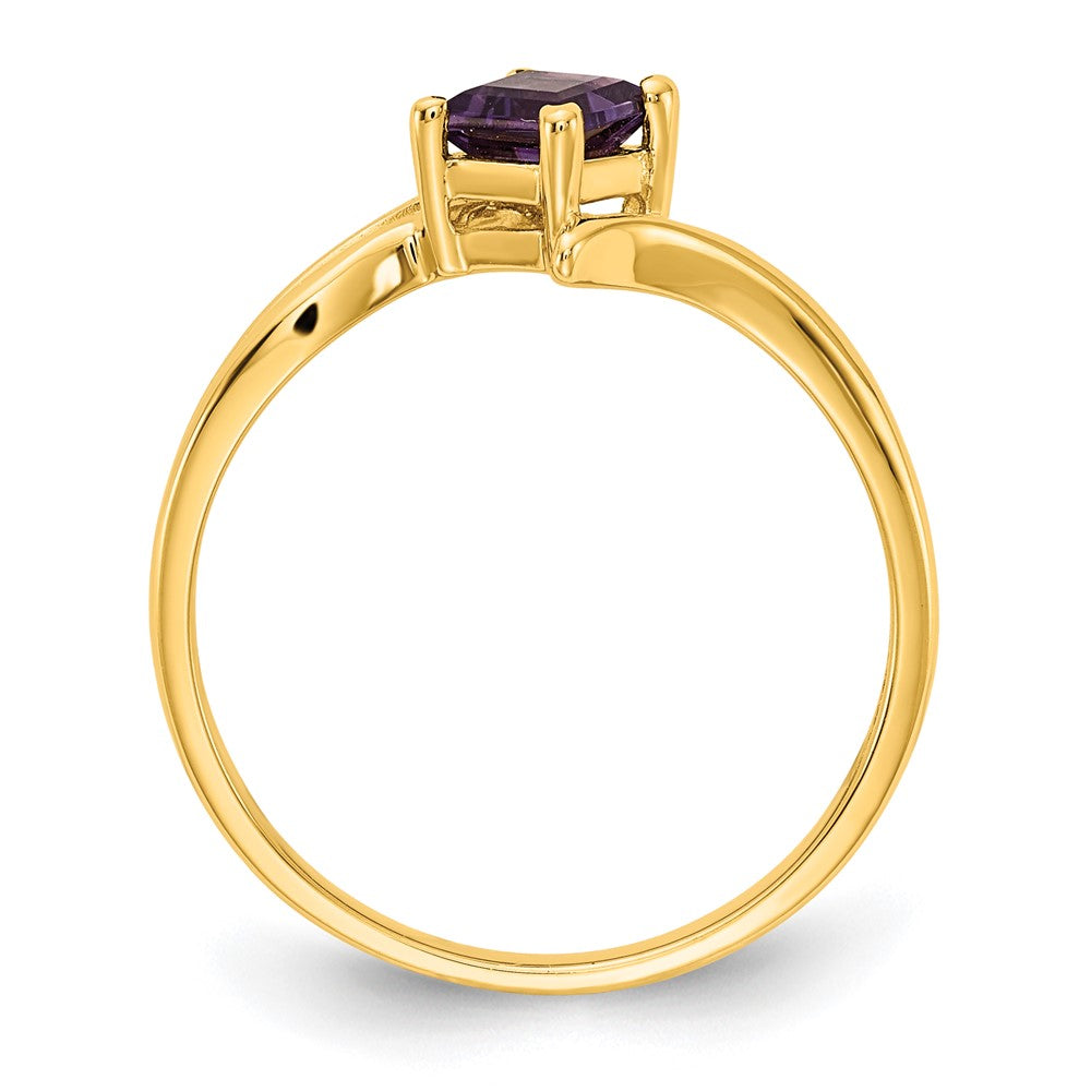 Sterling Silver Princess Cut Gemstone Rings