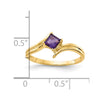 Sterling Silver Princess Cut Gemstone Rings