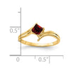 Sterling Silver Princess Cut Gemstone Rings