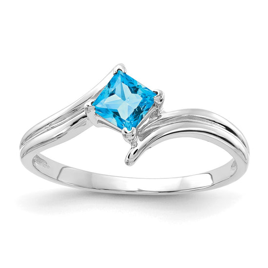 4mm Princess-cut Gemstone Rings