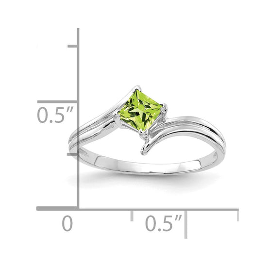 4mm Princess-cut Gemstone Rings