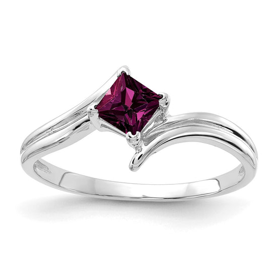 4mm Princess-cut Gemstone Rings