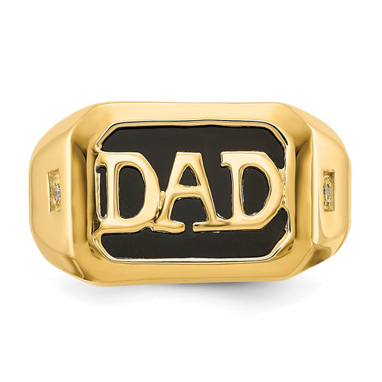 Men's Diamond 'DAD' Rings