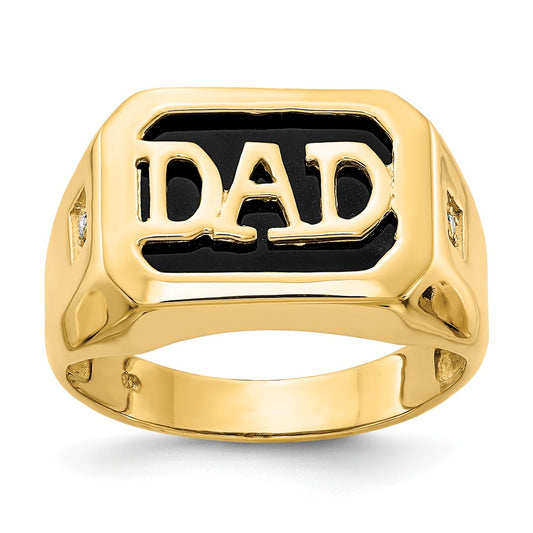 Men's Diamond 'DAD' Rings