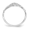 Gold Polished Diamond Claddagh Rings