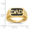 Gold Diamond and Oynx Ring