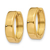 Gold Circle Hinged Hoop Earrings