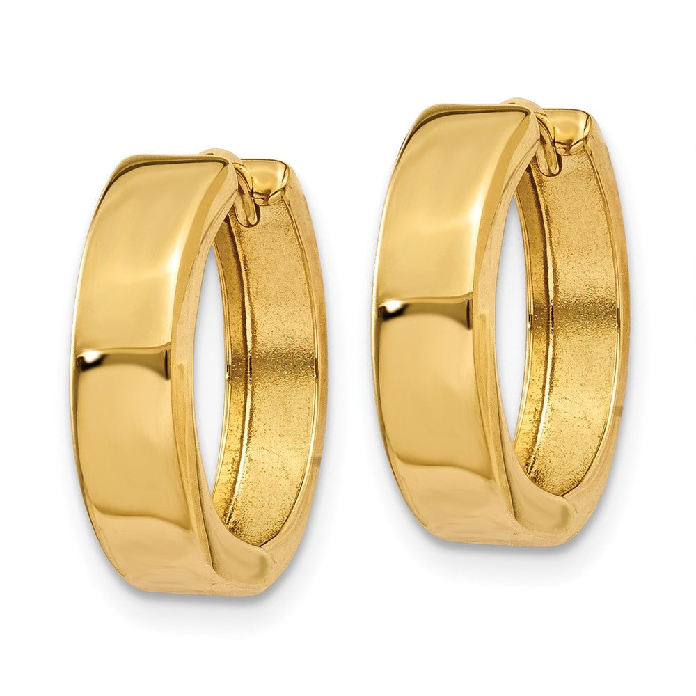 Gold Circle Hinged Hoop Earrings